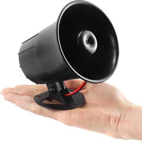 QWORK Electric Siren Horn, 2 Pack DC 12V Security Loud Wired Alarm Siren for Home Alarm System Security and Protection, 110 dB in Saudi Arabia