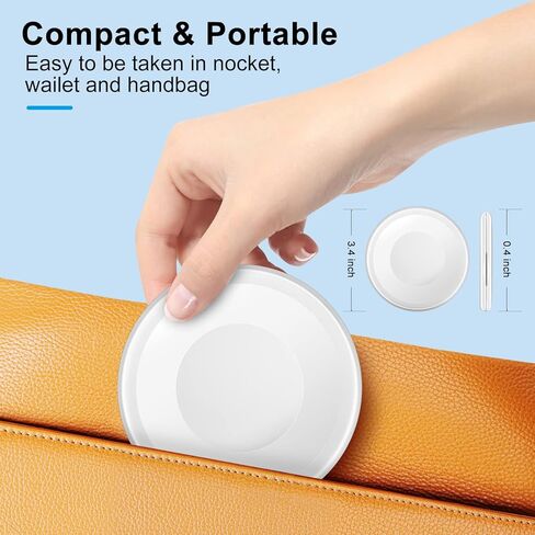 طقم محول USB C إلى Lightning من HESIMING، جراب كابل شحن متعدد محول USB C إلى جهاز C/iOS من النوع C/محول صغير مجموعة كابل بيانات السفر تحتوي على مساحة تخزين للبطاقات، وحامل هاتف، ودبوس إخراج صينية (أبيض) in Kuwait