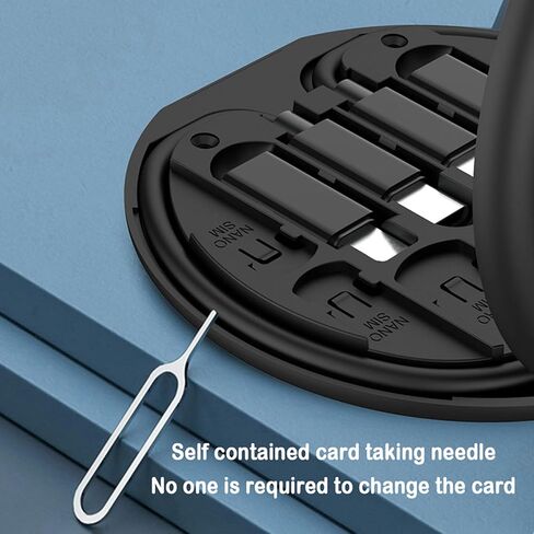 طقم محول USB C إلى Lightning من HESIMING، جراب كابل شحن متعدد محول USB C إلى جهاز C/iOS من النوع C/محول صغير مجموعة كابل بيانات السفر تحتوي على مساحة تخزين للبطاقات، وحامل هاتف، ودبوس إخراج صينية (أبيض) in Kuwait