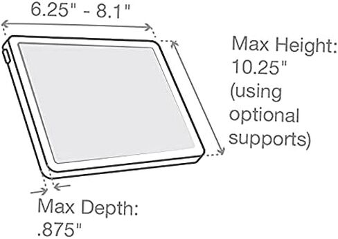 RAM Mounts RAM-HOL-UN9U X-Grip Universal Holder for 9"-11" Tablets Compatible with RAM B 1" and C 1.5" Size Round Ball Bases in Saudi Arabia