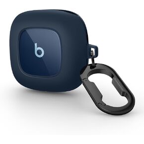 SURITCH Protective Case Cover and Keychain for Beats Fit Pro Earbuds - Shock-Absorbing TPU Shell in Black