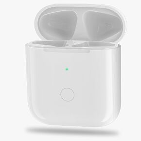 Wireless Charging Case Replacement Compatible with Airpods 1st & 2nd Generation, Charger Cases with Quick-Pairing Sync Button Only for Airpods 1 2 Gen, NO Earbuds, White in Saudi Arabia