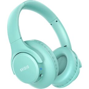 KVIDIO Bluetooth Headphones Wireless Over Ear Headsets 65H Playtime | Deep Bass, HiFi Stereo, Bluetooth 6.0, Microphone, Comfortable Fit, Foldable, Lightweight, Low Latency for Travel Home Office in Saudi Arabia