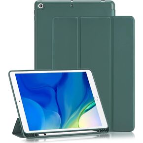 for iPad 9th/8th/7th Generation Case (2021/2020/2019) iPad 10.2-Inch Case with Pencil Holder [Sleep/Wake] Slim Soft TPU Back Smart Magnetic Stand Protective Cover Cases(Light Pink) in Kuwait