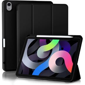 Akkerds متوافق مع حافظة iPad Air الجيل الخامس 2022/ حافظة iPad Air الجيل الرابع 2020 10.9 بوصة مع حامل أقلام [نوم/تنبيه تلقائي]، حافظة ذكية بحامل ثلاثي الطي لجهاز iPad Air 5/4، أزرق سماوي in Kuwait