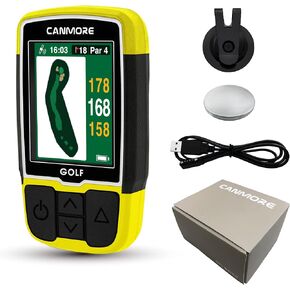 Canmore Sport HG200 Plus Golf GPS - Easy-to-Read Color - preloaded 40,000 Course map worldwidehape of The Green and The Fairway - Water Resistant - 1-Year Warranty in Saudi Arabia