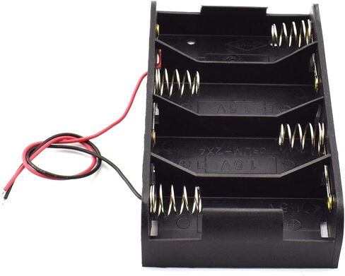 SDTC Tech 2-Pack 1x C Cell Battery Holder 1.5V C Size Battery Case Box with Wire Leads in Saudi Arabia