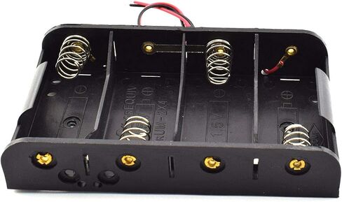 SDTC Tech 2-Pack 1x C Cell Battery Holder 1.5V C Size Battery Case Box with Wire Leads in Saudi Arabia