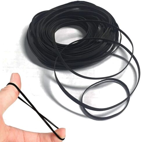 50Pcs Recorder Rubber Belts, Cassette Recorder Repair Rubber Belts 40-135 MM (2MM Width) in Kuwait