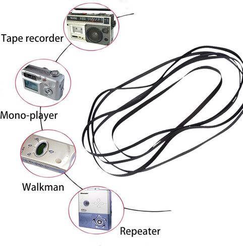 50Pcs Recorder Rubber Belts, Cassette Recorder Repair Rubber Belts 40-135 MM (2MM Width) in Kuwait