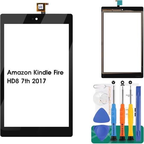for Amazon Kindle Fire HD10 Touch Screen Replacement 7th Generation 2017 Digitizer Sensor SL056ZE Touch Digitizer Panel Glass Repair Parts Kits(Not Include LCD) in Saudi Arabia