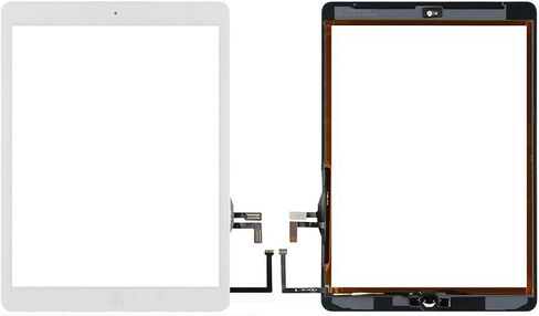 for White IPad Air 1st Generation Touch Screen Digitizer Glass Replacement Modle A1474 A1475 A1476 with Home Button,Camera Holder,Preinstalled Adhesive,Tool Kit. in Kuwait