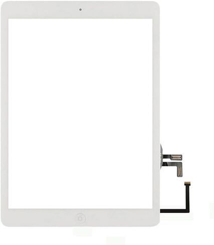 for White IPad Air 1st Generation Touch Screen Digitizer Glass Replacement Modle A1474 A1475 A1476 with Home Button,Camera Holder,Preinstalled Adhesive,Tool Kit. in Kuwait