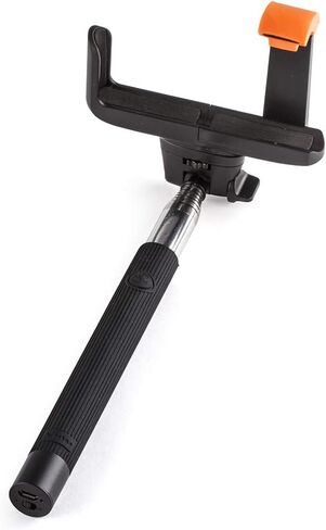 عصا سيلفي بلوتوث: عمود سيلفي قابل للتمديد للهواتف الذكية التي تعمل بنظام iOS وأندرويد، والكاميرات، وحامل هاتف آمن، وزر الإبهام - تصميم أسود أنيق، وزاوية قابلة للتعديل، وصغير الحجم وخفيف الوزن in Kuwait