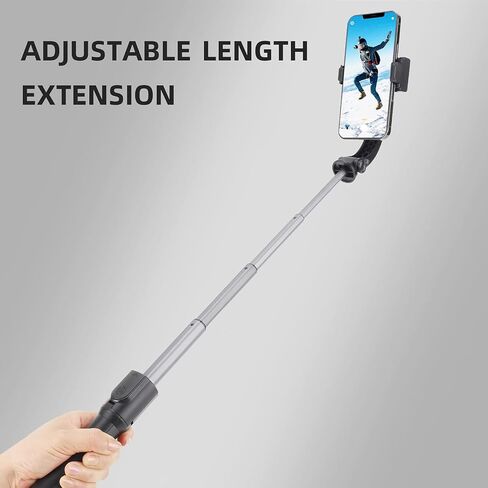Wensot Gimbal Stabilizer for Smartphone with Extendable Selfie Stick Tripod,Bluetooth Wireless Remote and Phone Video Stabilizer Handheld, The Smartphone Gimbal Suit for iPhone,Samsung,Android Phone in Saudi Arabia