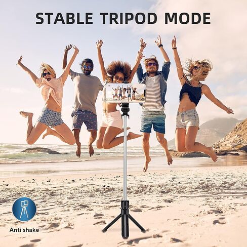 Wensot Gimbal Stabilizer for Smartphone with Extendable Selfie Stick Tripod,Bluetooth Wireless Remote and Phone Video Stabilizer Handheld, The Smartphone Gimbal Suit for iPhone,Samsung,Android Phone in Saudi Arabia