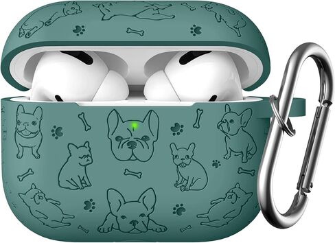 Lerobo Flower Engraved Case Compatible with AirPods Pro 2 Case Cover Full Protective Cover for Apple AirPods Pro Case 2nd 1st Generation 2022/2023 USB C Cute Soft Silicone Skin Front LED Visible Black in Saudi Arabia