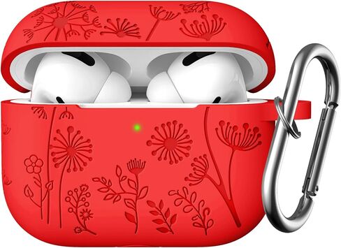 جراب Lerobo لجهاز AirPods Pro الثاني/الأول، غطاء سيليكون ناعم مع سلسلة مفاتيح in Kuwait