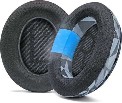 WC Freeze QC35 - Cooling Gel Ear Pads for Bose QuietComfort 35 & 35ii | Made by Wicked Cushions | Breathable Sports Fabric, Extra Thick & Cooler for Longer | Black in Kuwait