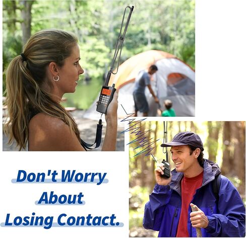 Bingfu Long Range Ham Radio Antenna 42.5inch for Baofeng uv5r VHF UHF Radio | 136-520MHz CS Tactical Antenna SMA Female for Wouxun Baofeng BF-F8HP UV-5R UV-82 BF-888S GT-3 Ham Two Way Radio Walkie Talkie in Kuwait