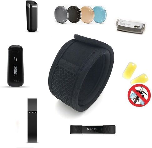 Adjustable OK Material Wristband Arm Ankle Band with Mesh Pouch and Tape Fastener for Fitbit ONE/Fitbit Flex 2 Fitbit ALTA/Alta HR/Activity Tracker/Garmin Fitness Band in Saudi Arabia