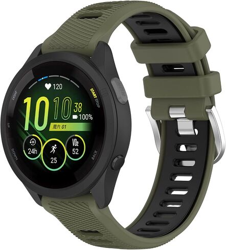 FitTurn Wrist Strap Compatible with Garmin Forerunner 265 Smart Watch Bands, Replacement Wristband Compatible for Garmin Forerunner 265 Soft Silicone Watch Band Adjustable Wristband Bracelet in Saudi Arabia