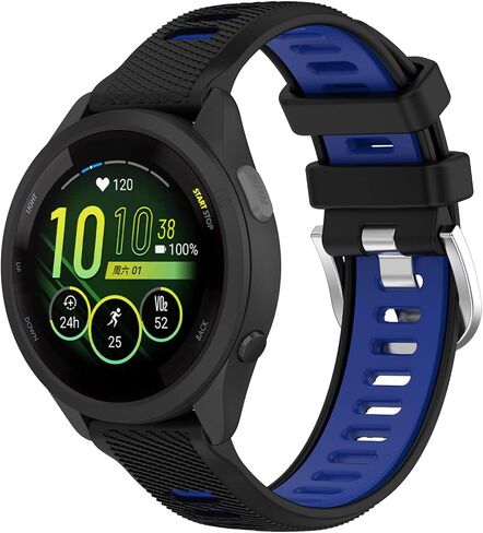 FitTurn Wrist Strap Compatible with Garmin Forerunner 265 Smart Watch Bands, Replacement Wristband Compatible for Garmin Forerunner 265 Soft Silicone Watch Band Adjustable Wristband Bracelet in Saudi Arabia
