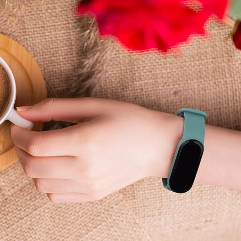 أساور بديلة من السيليكون من Amzpas لفرقة Amazfit 5/Amazfit band 6، 3 عبوات من الأساور القابلة للتعديل لـ Xiaomi Mi Band 5/Mi Band 6 للنساء والرجال in Kuwait