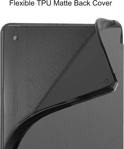 Kobo Elipsa 2E (2023) Origami Case, Thinnest Leather Protective Cover for 10.3" eReader, Auto Wake Sleep Feature, Black in Kuwait