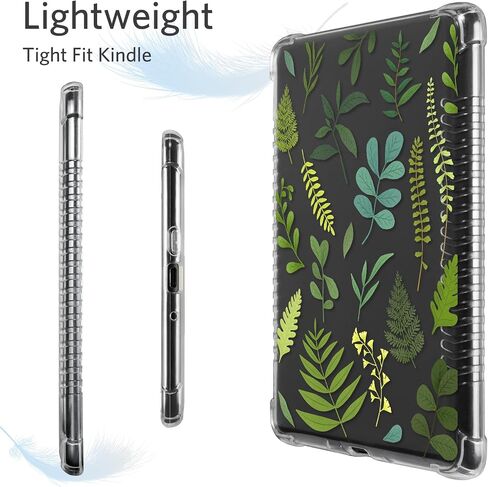 CoBak Clear Case for All-New Kindle Paperwhite 11th Gen 2021 & Signature Edition(6.8") - Lightweight, Scratch-Proof Silicone Back Cover with Playful Flower Design in Saudi Arabia