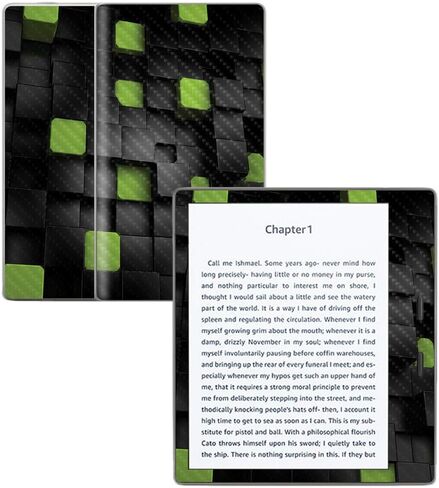 MIGHTY SKINS MightySkins غلاف من ألياف الكربون لجهاز Amazon Kindle Oasis 7 بوصة (الجيل التاسع) - كتب | لمسة نهائية واقية ومتينة من ألياف الكربون | سهلة التطبيق والإزالة وتغيير الأنماط | صنع في الولايات المتحدة الأمريكية in Kuwait