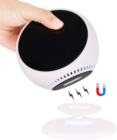 Aokicase لحامل Amazon Echo Spot 360 درجة قابل للتعديل ببساطة قم بإمالة Amazon Echo Spot للأمام أو الخلف لتحسين زاوية الرؤية (Amazon Echo Spot، أبيض) A311 in Kuwait
