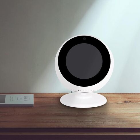 Aokicase لحامل Amazon Echo Spot 360 درجة قابل للتعديل ببساطة قم بإمالة Amazon Echo Spot للأمام أو الخلف لتحسين زاوية الرؤية (Amazon Echo Spot، أبيض) A311 in Kuwait