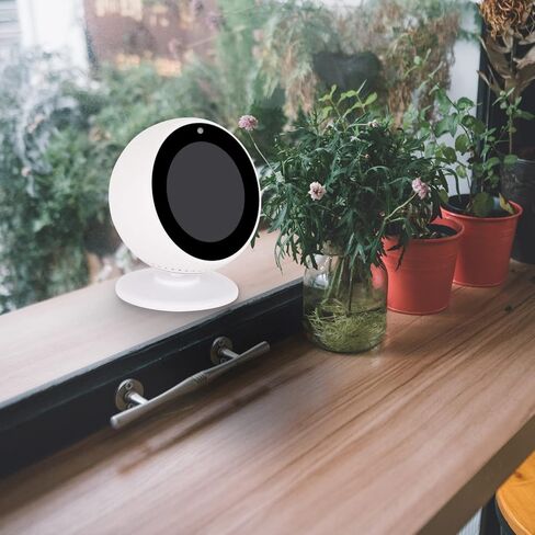 Aokicase لحامل Amazon Echo Spot 360 درجة قابل للتعديل ببساطة قم بإمالة Amazon Echo Spot للأمام أو الخلف لتحسين زاوية الرؤية (Amazon Echo Spot، أبيض) A311 in Kuwait
