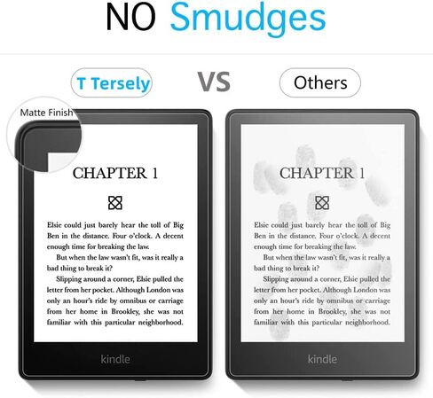 T Tersely 【2 Pack】 Anti-Glare (Matte) Screen Protector for All-New Kindle Paperwhite 11th Generation 2021 or Kindle Paperwhite Signature Edition 6.8 inch, Premium PET Protective Film, Full-Coverage in Saudi Arabia