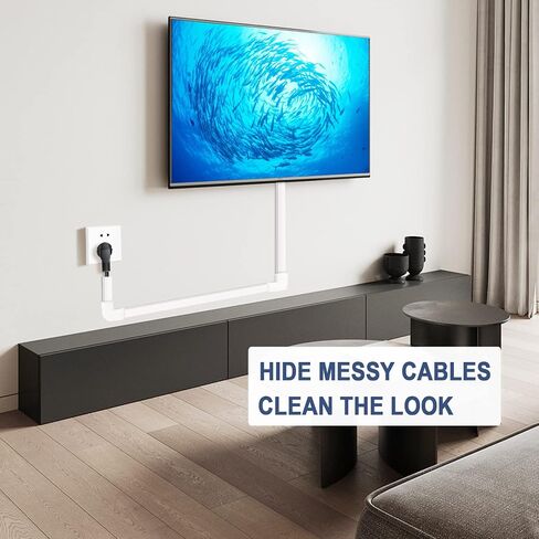 Cord Cover Wall Raceway Kit - 157" Cable Concealer, Wire Hiders for TV Wall Mounting and Wire Management, Beige in Saudi Arabia
