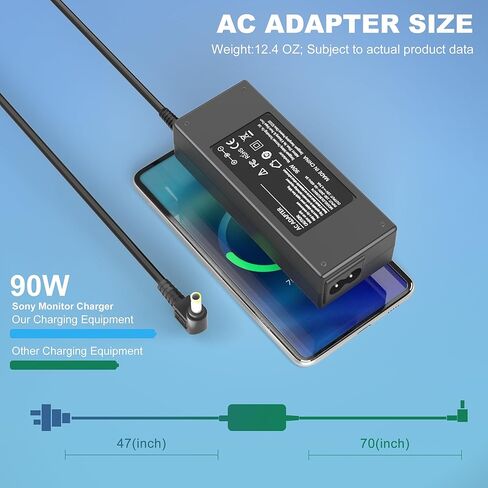 19.5V سلك الطاقة لسوني برافيا TV KDL-40 KDL-55 KDL-42 KDL-48 KDL-32 W600B W650A W674A W700B W800B سلسلة KDL-40R510C KDL-40W650D KDL48W590B KDL55W650D KDL48W600B KDL-42W650A الذكية ال اي دي ال سي دي اتش دي in Kuwait