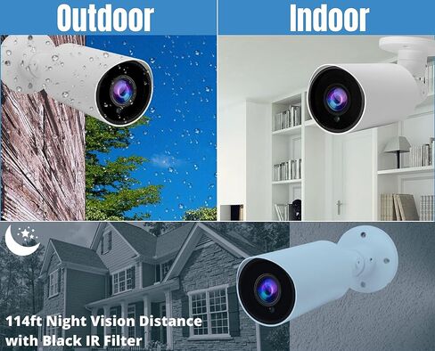 Evertech 8 قنوات HD 1080P نظام كاميرا مراقبة أمنية داخلية وخارجية 2 تيرابايت HDD in Kuwait