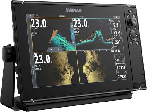 Simrad NSS12 Evo3S - جهاز رسم الخرائط متعدد الوظائف مقاس 12 بوصة مع مخططات C-MAP المحملة مسبقًا في الولايات المتحدة، 000-15403-002 in Kuwait