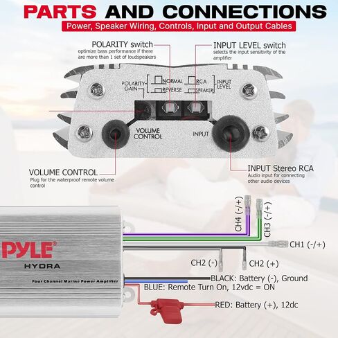 Pyle 6.5 Inch Dual Marine Speakers - 2 Way Waterproof and Weather Resistant Outdoor Stereo Sound System with 400 Watt Power, Polypropylene Cone and Butyl Rubber Surround - 1 Pair - PLMR605W(White) in Kuwait