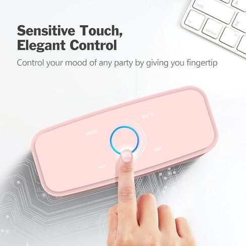 مكبر صوت بلوتوث لاسلكي DOSS SoundBox Touch - صوت عالي الدقة 12 وات مع صوت جهير غني in Kuwait