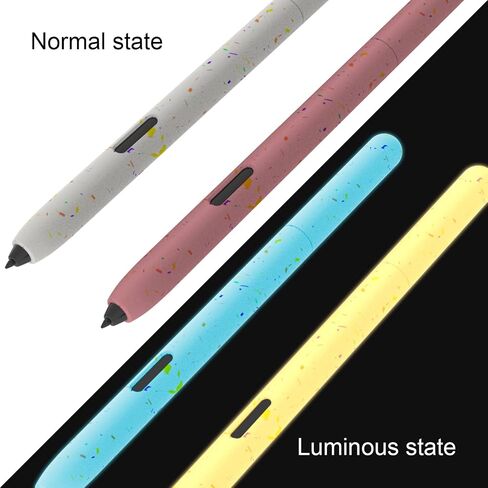 LOVE MEI Silicone Sleeve Case for Samsung Galaxy Tab S7/S7PLUS/S8/S8/S8 Plus/S8 Ultra Pen Luminous Holder Glow Protective Skin Cover case Non-Slip Smooth Grip Accessories（2pieces ） in Kuwait