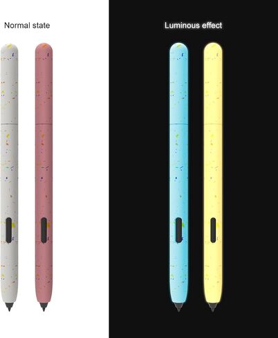 LOVE MEI Silicone Sleeve Case for Samsung Galaxy Tab S7/S7PLUS/S8/S8/S8 Plus/S8 Ultra Pen Luminous Holder Glow Protective Skin Cover case Non-Slip Smooth Grip Accessories（2pieces ） in Kuwait