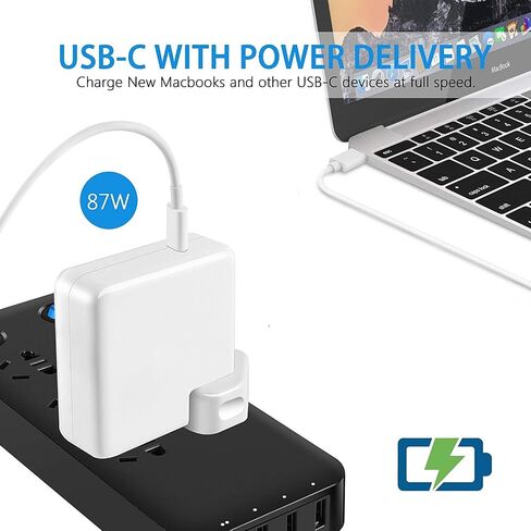 محول شاحن طاقة Mac AC في المملكة المتحدة، قابس الحائط Duckhead، Seoyo Converter شاحن السفر، محول قياسي في المملكة المتحدة متوافق مع MacBook Air/Mac iBook/iPhone/iPod (عبوة واحدة) in Saudi Arabia