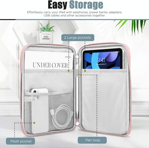 TiMOVO 8-9 Inch Tablet Sleeve Case Compatible with iPad Mini 6, iPad Mini 5/4/3/2/1, Galaxy Tab A7 Lite 8.7/Tab A 8.0/Tab A 8.4, Fire HD 8 & 8 Plus 2020, Portable Protective Bag, Light Blue in Saudi Arabia