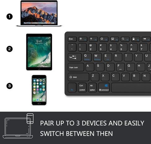 Bluetooth Keyboard for iPad, Wireless Keyboard Compatible with iPad 9th/8th/7th, iPad Air 5/4/3, iPad Pro 12.9/11 Inch, iPad Mini 6 in Kuwait