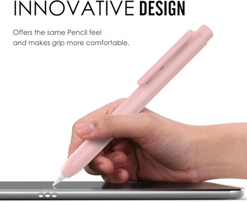 حافظة MoKo تناسب قلم Apple الجيل الأول، غطاء رأس قابل للسحب يناسب iPad الجيل العاشر 2022 الجديد، iPad 9th Gen 2021، iPad 8th Gen 2020 iPad 6th 9.7 2018، iPad Mini 5th Gen Pencil Sleeve، أحمر بطيخ in Kuwait