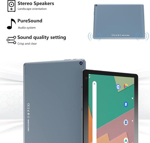 COOPERS Android Tablet 10 inch, 6GB RAM+32GB ROM Computer Tablets Support 1TB Expand, 1280 * 800 IPS Touch Screen, 1.8Ghz Quad-core Processor, WiFi Bluetooth, 8MP Camera, 6000mAh Battery Tableta in Saudi Arabia