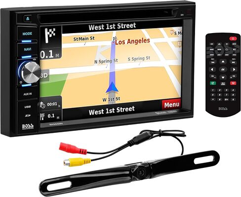 أنظمة الصوت BOSS BVNV9384RC ملاحة GPS للسيارة ومشغل DVD - مزدوج Din، صوت ومكالمات بلوتوث، شاشة لمس LCD 6.2 بوصة، MP3 CD DVD USB SD، Aux-in، مستقبل راديو AM FM in Saudi Arabia