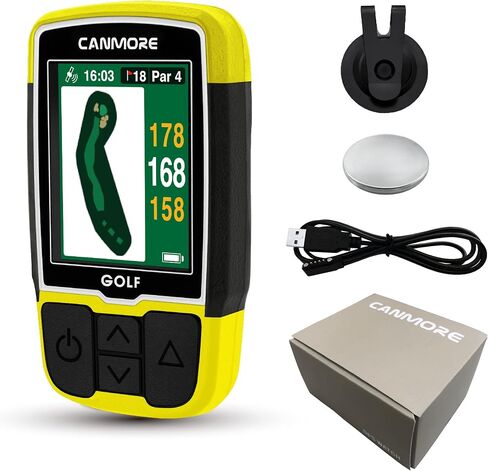 Canmore Sport HG200 Plus Golf GPS - Easy-to-Read Color - preloaded 40,000 Course map worldwidehape of The Green and The Fairway - Water Resistant - 1-Year Warranty in Saudi Arabia